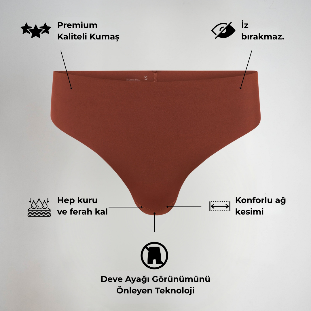 İzYok Yüksek Bel Tanga  |  Dikişsiz
