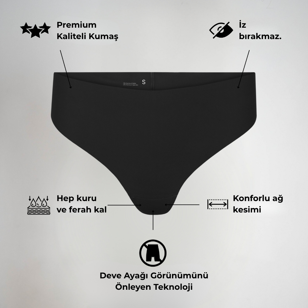 İzYok Yüksek Bel Tanga  |  Dikişsiz