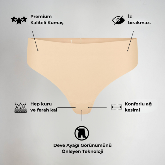 İzYok Yüksek Bel Tanga  |  Dikişsiz
